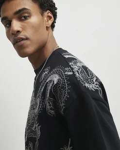 Black Oversized Japanese Heavyweight T-shirt