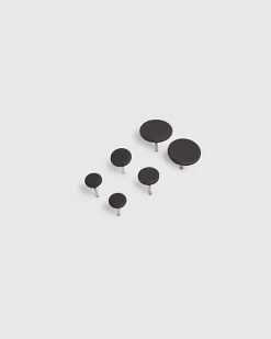 Black Pack Of 3 Stud Earrings