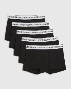 Black Pack Of 5 Trunks
