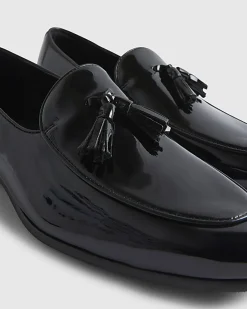 Black Patent Tassel Loafers