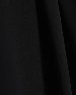 Black Pleated Wide Leg Trousers