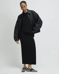 Black Premium Maxi Skirt