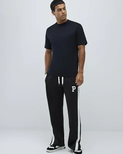 Black Regular Fit Crew Neck T-Shirt