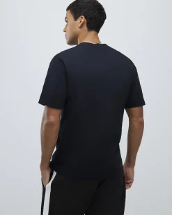Black Regular Fit Crew Neck T-Shirt