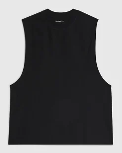 Black Regular Fit Essential Tank Top