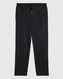 Black Regular Fit Pleated Joggers