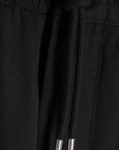 Black Regular Fit Pleated Joggers