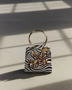 Black RI Studio Leather Metal Detail Bag