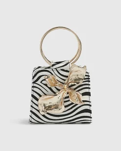 Black RI Studio Leather Metal Detail Bag