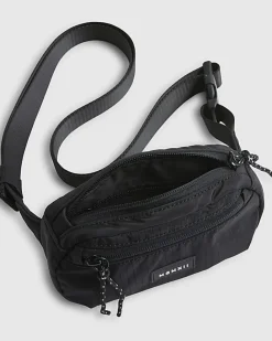 Black Ripstop Mini Crossbody Bag