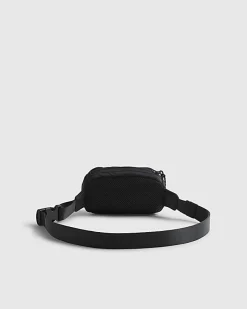 Black Ripstop Mini Crossbody Bag