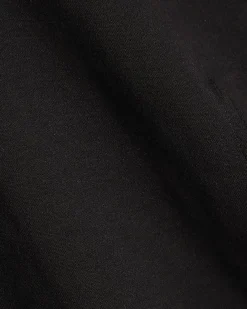 Black Short Sleeve Tie Back Seamed Top
