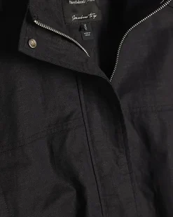 Black Shoulder Detail Bomber Jacket