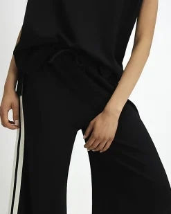 Black Side Tape Joggers