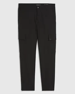 Black Skinny Fit Cargo Trousers