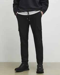 Black Skinny Fit Cargo Trousers