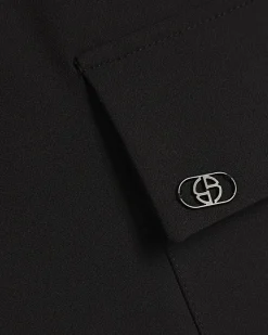 Black Skinny Fit Cargo Trousers