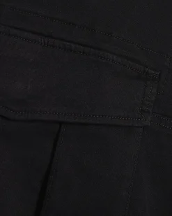Black Skinny Fit Multi-Pocket Cargo Trousers