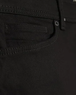 Black Skinny Fit Stretch Denim Shorts