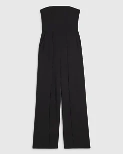 Black Sleeveless Bandeau Jumpsuit