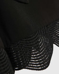Black Sleeveless Button Detail Playsuit