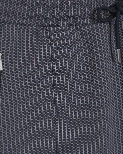 Black Slim Fit Jacquard Shorts