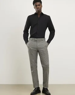 Black Slim Fit Long Sleeve Shirt
