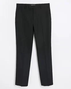Black Slim Fit Stretch Tailored Suit Trousers