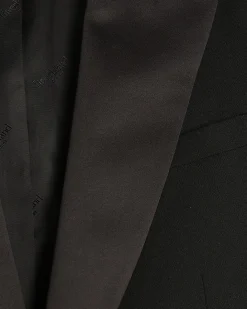 Black Slim Fit Stretch Tuxedo Suit Jacket