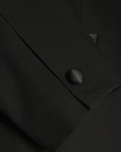 Black Slim Fit Stretch Tuxedo Suit Jacket