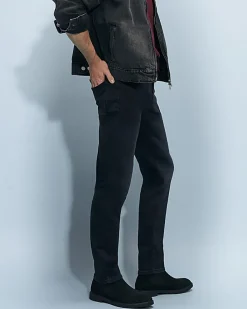 Black Slim Fit Washed Jeans