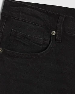 Black Slim Fit Washed Jeans