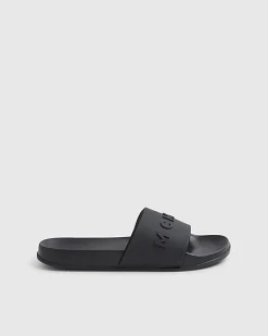Black Slip On Sliders