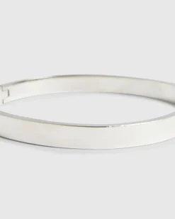 Black Steel Bangle Bracelet