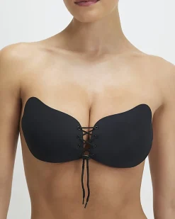 Black Stick On Push Up Bra