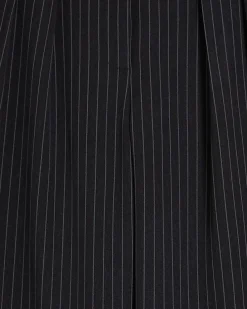 Black Stripe Wide Leg Trousers