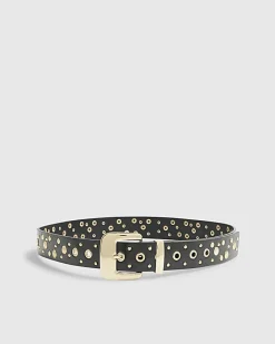 Black Studded Belt