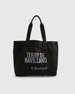 Black Terry De Havilland Tote Bag