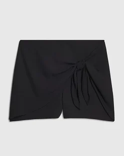 Black Tie Front Skort