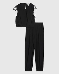 Black Tie Shoulder Lounge Set