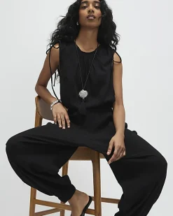 Black Tie Shoulder Lounge Set