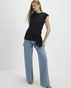 Black Tie Side Top