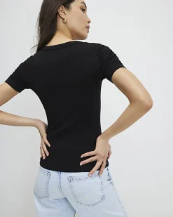 Black V Neck T-Shirt