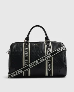 Black Webbing Front Monogram Barrell Bag