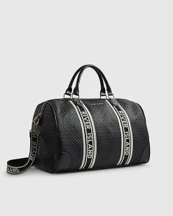 Black Webbing Front Monogram Barrell Bag