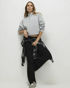 Black Wide Leg Joggers