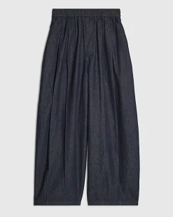 Blue Barrel Leg Jeans