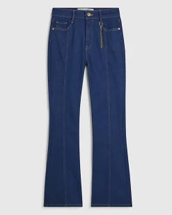Blue Chain Charm Bootcut Jeans