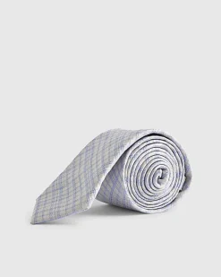 Blue Check Tie
