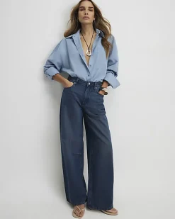 Blue Classic Barrel Jeans
